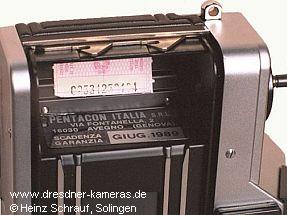 Praktica MTL 5 B with warranty-sticker Pentacon Italia