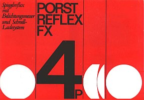 Manual of Porst Reflex FX 4 P