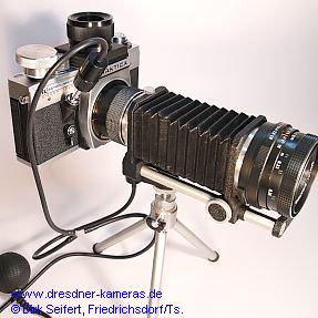 Praktica RTL Astro/Micro Convertible (Praktica VLC 2) - patented pneumatic Mirror-Lockup Unit