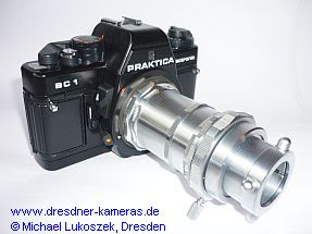 Praktica BC 1 mit adaptiertem M42-Mikrozwischenst�ck