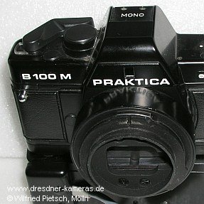 Praktica B 100 M Mono mit Motorantrieb und Fernbedienungsanschluss