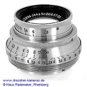 Carl Zeiss Jena Tessar 1:2,8 f=5cm