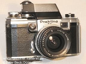 Praktina IIa mit modifiziertem Exakta RTL 1000-TTL-Belichtungsmesseinsatz (Ausf�hrung mit Kopplung des Zeitenrades)