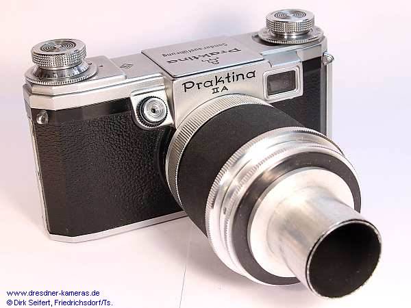 Praktina IIA Sonderausf�hrung zur Nutzung an der mikrofotografischen Einrichtung Carl-Zeiss-Jena mf-matic (als Filmkassette ohne Reflexspiegel, ohne Verschluss, ohne Zeitenwerk).