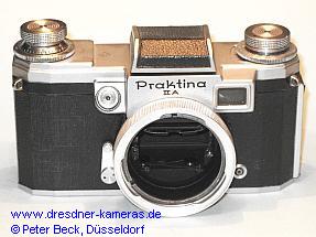 Praktina IIa #123954 mit doppelter Blendenausl�sung f�r halb- und vollautomatische Objektive (Umbau erfolgte im Herstellerwerk)