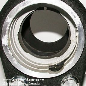 Praktina-Balgennaheinstellger�t (Typ 2  - zus�tzlich f�r Optiken mit Springblende)