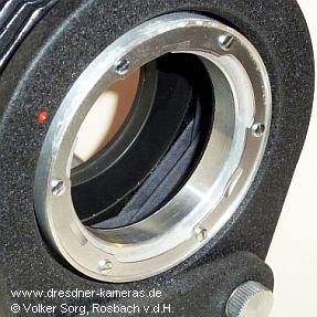 Praktina-Balgennaheinstellger�t (Typ 3 - zus�tzlich f�r Optiken mit automatischer Springblende)