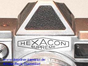 Hexacon Supreme #35150 mit B 2/58 (Praktina-FX-Exportversion f�r den US-Markt)