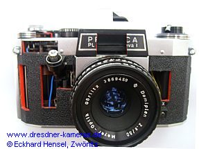 Funktionsmodell einer Praktica PL nova I mit Domiplan 2,8/50 - jetzt in einer privaten Sammlung